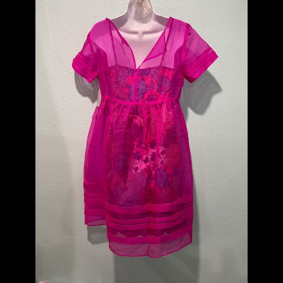 Anthropologie Pink and Purple Mini Dress - Picture 6 of 6